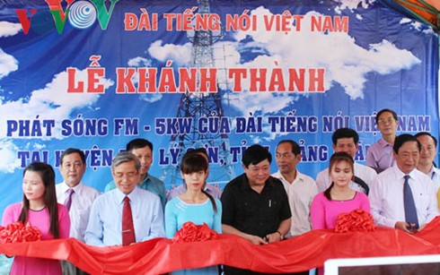 Khánh thành Trạm phát sóng FM của Đài TNVN tại huyện đảo Lý Sơn - ảnh 1